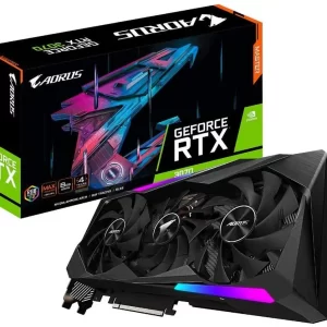 کارت گرافیک استوک گیگابایت AORUS GeForce RTX 3070 MASTER ظرفیت 8 گیگابایت