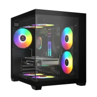 سیستم گیمینگ قدرتمند سایبر پرو با پردازنده i5 8400 کیس اکواریومی